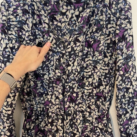 Rebecca Taylor| Silk Shift Dress| Multi color size 4 - Picture 2 of 10